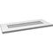 Ekena Millwork Vertical Surface Mount PVC Gable Vent: Non-Functional, w/ 3-1/2"W x 1"P Standard Frame, 28"W x 12"H GVPVE28X1201SN - alternate 5